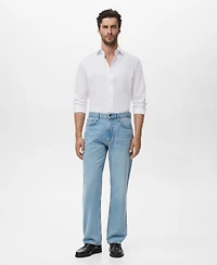 Mango Men's Slim-Fit Cotton Shirt