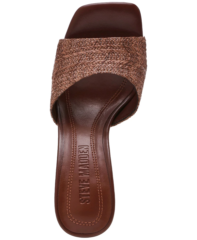 Steve Madden Women's Sia Novelty Square-Toe High-Heel Dress Sandals
