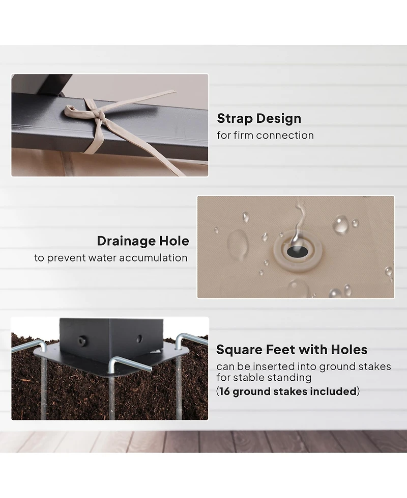 Outsunny 10 x 10 Retractable Patio Gazebo Pergola with Uv Resistant Outdoor Canopy & Strong Steel Frame