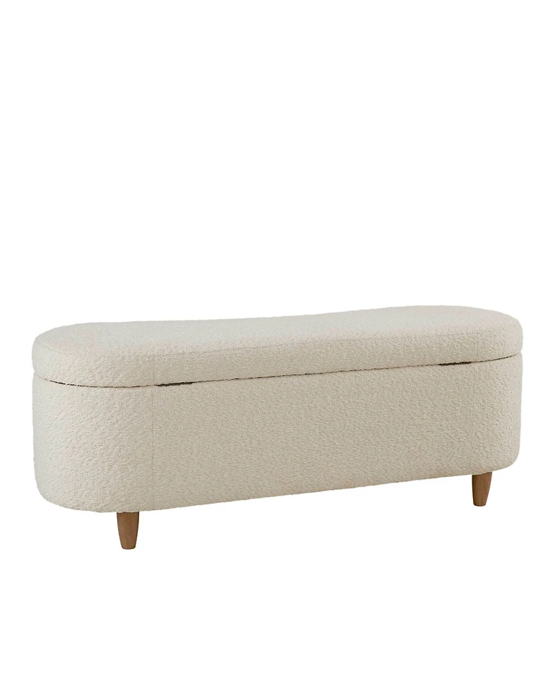 Ink+Ivy Bailey 48"W Boucle Flip Top Storage Bench