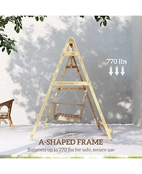 Outsunny 770lbs Swing Chair Sd Only with Reinforced Bars