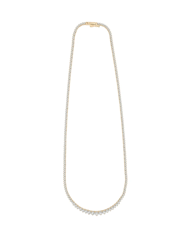 Wrapped in Love Diamond Graduated 17" Collar Necklace (5 ct. t.w.) in 14k White Gold, Exclusively at Macy's