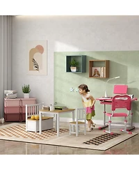 Qaba 29.5" 3 Tier Kids Storage Unit Dresser Tower,