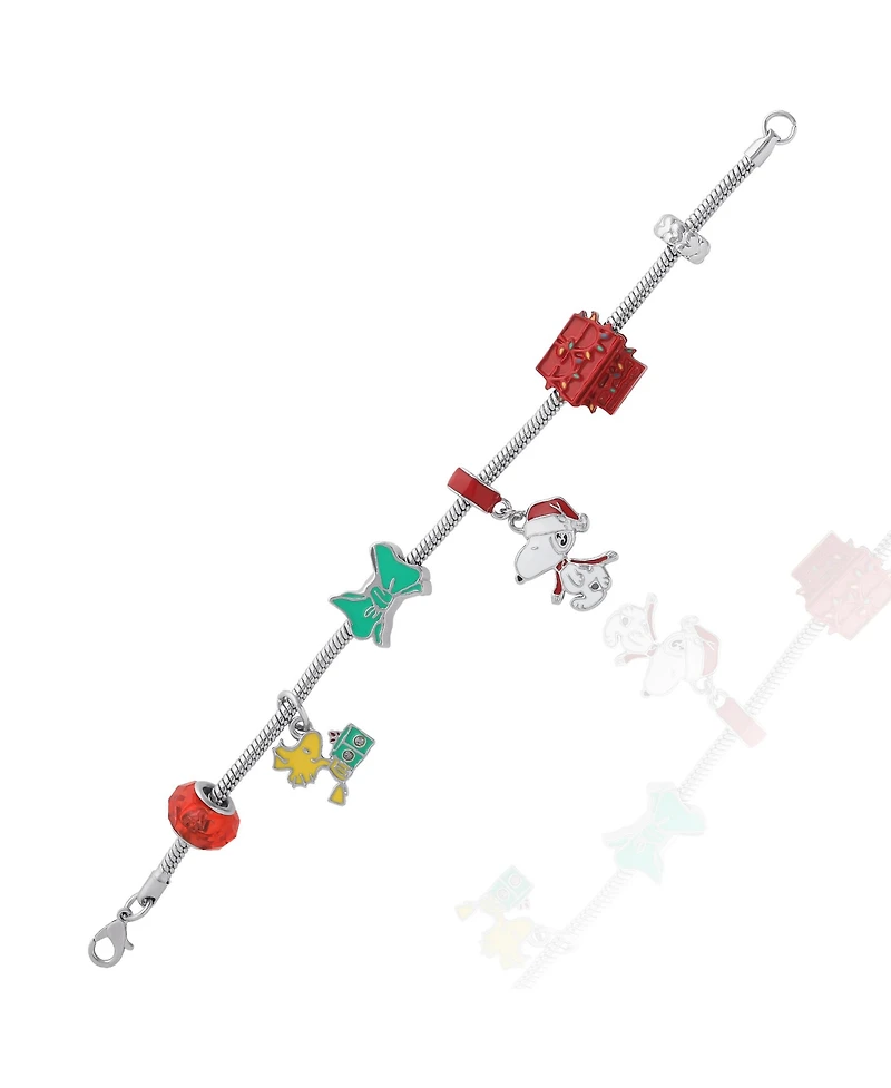 Peanuts Snoopy & Woodstock Slide Charm Bracelet