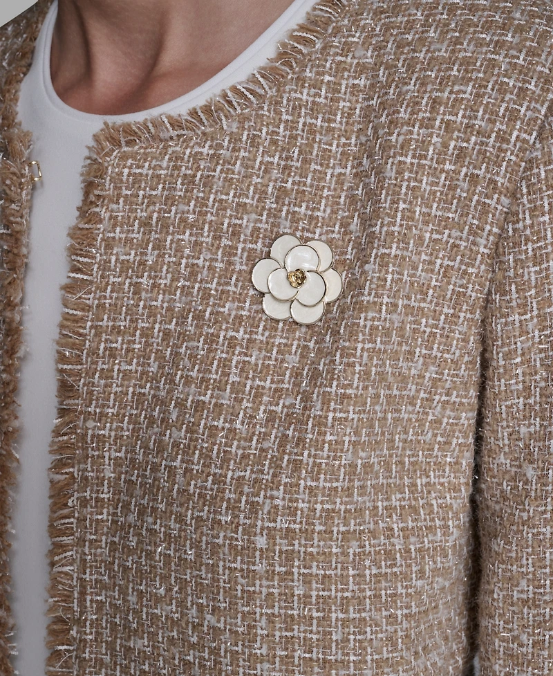 Karl Lagerfeld Paris Women's Open Front Duster Dress