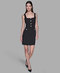 Karl Lagerfeld Paris Women's Square Neck Sheath Dress