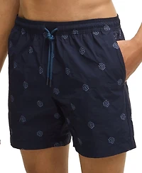 Boss by Hugo Men's Double B Monogram Quick-Dry Swim Shorts