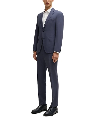 Boss by Hugo Men's Micro-Patterned Performance-Stretch Slim-Fit Suit