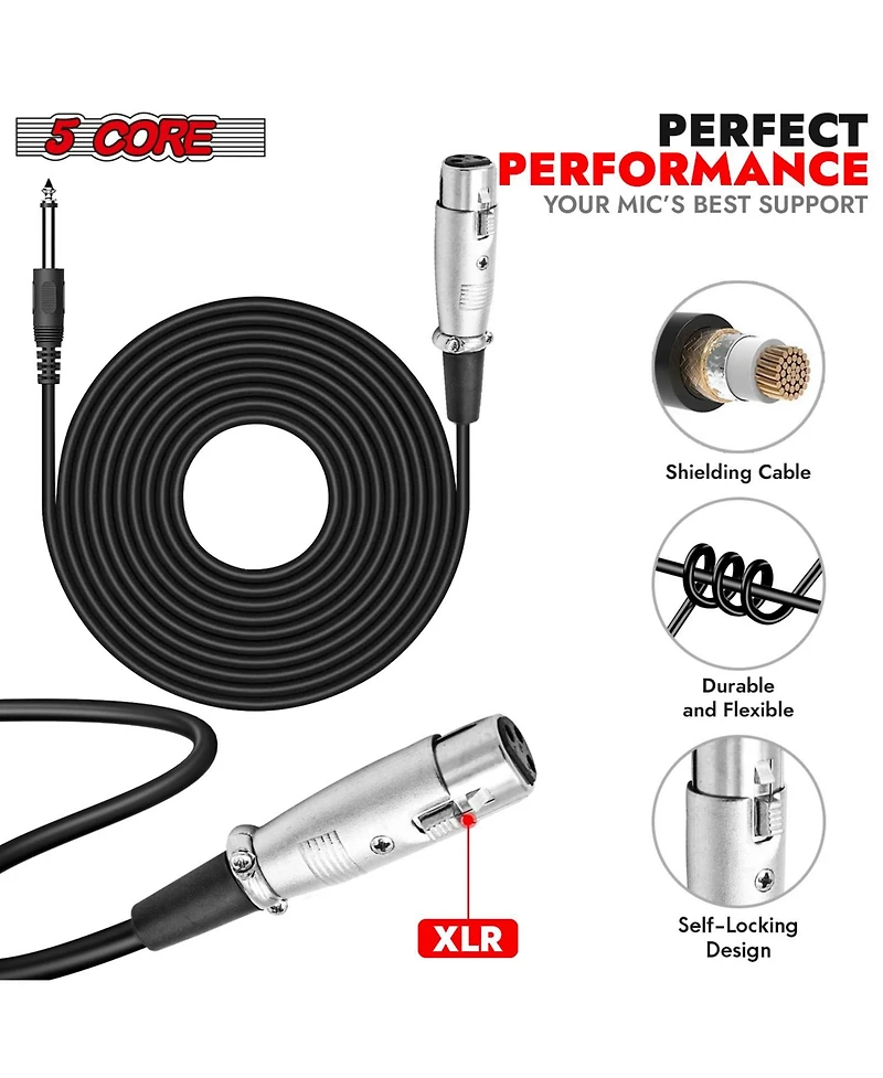 5 Core Microphone Xlr Dynamic Karaoke Singing Handheld Microfono Professional Vocal Dj Music Mic