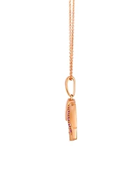 Le Vian Sapphire (0.01 ct. t.w.) and Pink Sapphire (0.35 ct. t.w.) Pendant Necklace in 14k Strawberry Gold
