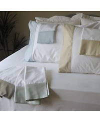 Cuff Pillowcase Set (Pair) - Luxury 608 Cotton Usa, Standard/Queen