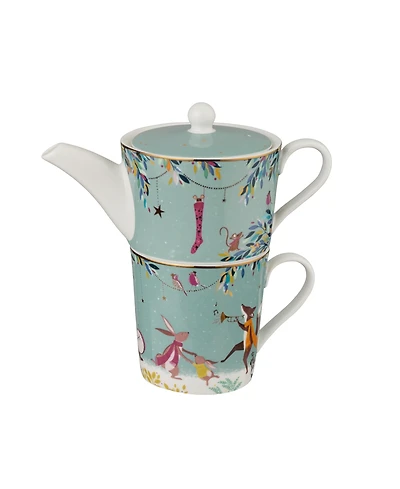 Portmeirion Sara Miller Woodland Tales Merry Band Teapot