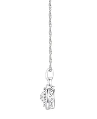 Macy's Diamond Pendant Necklace (1/2 ct. t.w.) in Sterling Silver