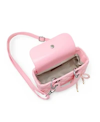 Zomi Gems Quilted Rectangle Bow Charm Handbag