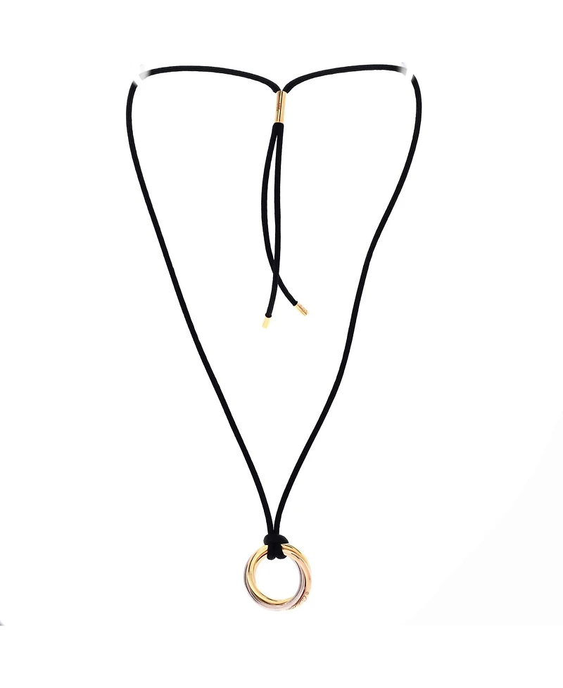 Pre-Owned Cartier Trinity on Cord Necklace