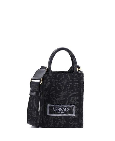 Pre-Owned Versace Mini Athena Tote Barocco Jacquard