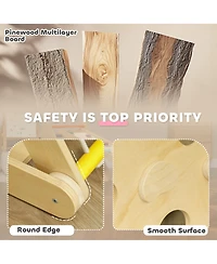 Qaba 5 in 1 Pikler Triangle Set with Slide & bags for 18-48 Months