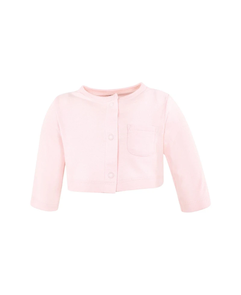 Hudson Baby Girls 0-24M Cotton Dress and Cardigan Set, Cascading Hearts