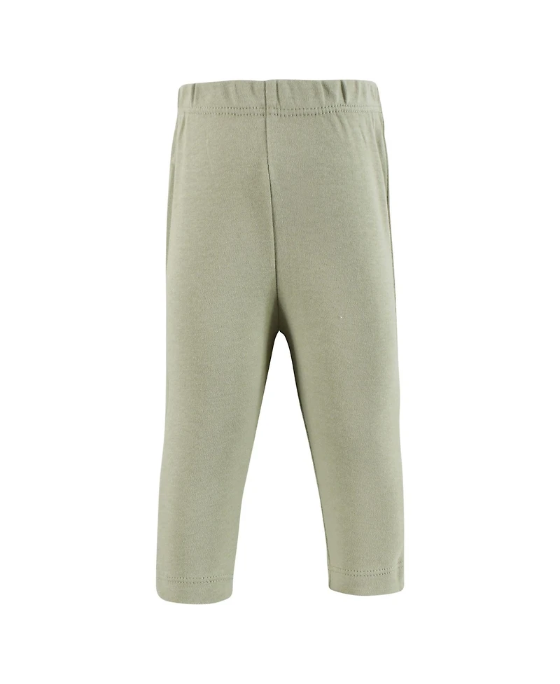 Hudson Baby Baby Girls Hudson Cotton Pants and Leggings, Pink Yellow Pretty Floral, 18-24 Months