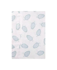 Hudson Baby Cotton Flannel Burp Cloths 4-Pack, Little Sea Turtle, One Size