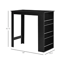 Slickblue Contemporary Bar Table for Kitchen or Dining Room Use