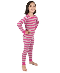 Leveret Kids Two Piece Cotton Striped Holiday Pajamas
