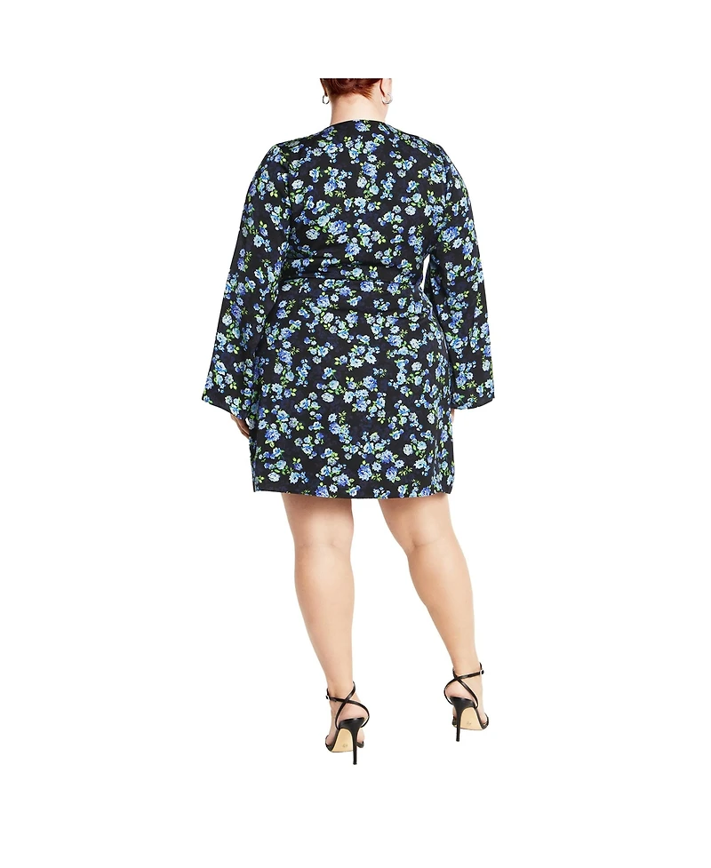 City Chic Plus Lenna Print Dress