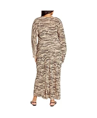 City Chic Women's Anthea Print Maxi Dress