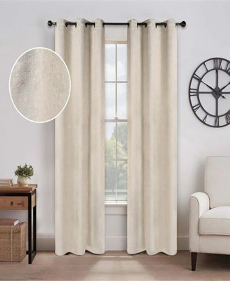 Superior Senna Textured Curtain Set Of 2 Panels