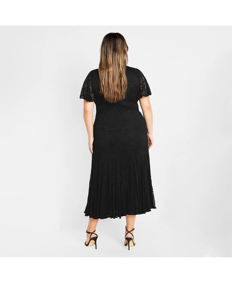 City Chic Women's Lace Christa Dress