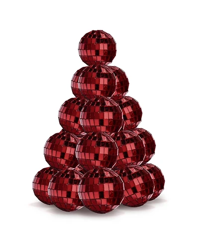 Yescom 20PCS 1.6" Small Disco Ball Mirror Mini Hanging Decoration for Events Wedding 70s 80s Party Business Holiday Home Decor