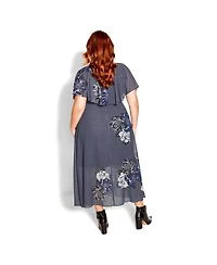 City Chic Women's Plus Bouquet Dress