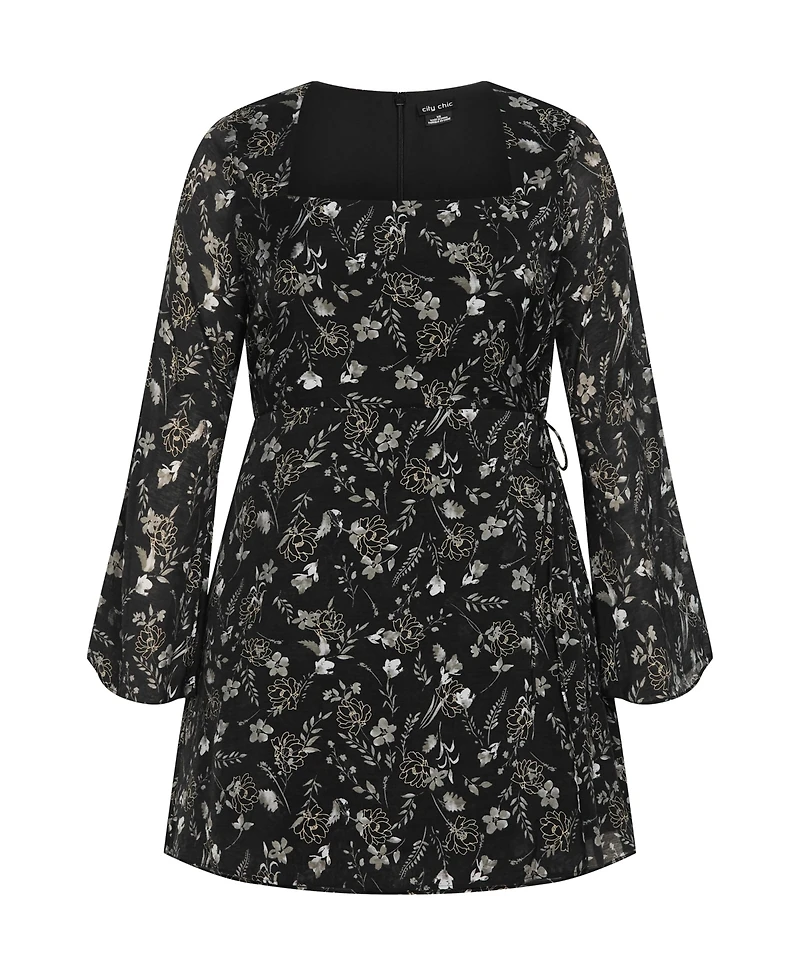 City Chic Plus Size Emmie Print Dress