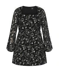 City Chic Plus Size Emmie Print Dress