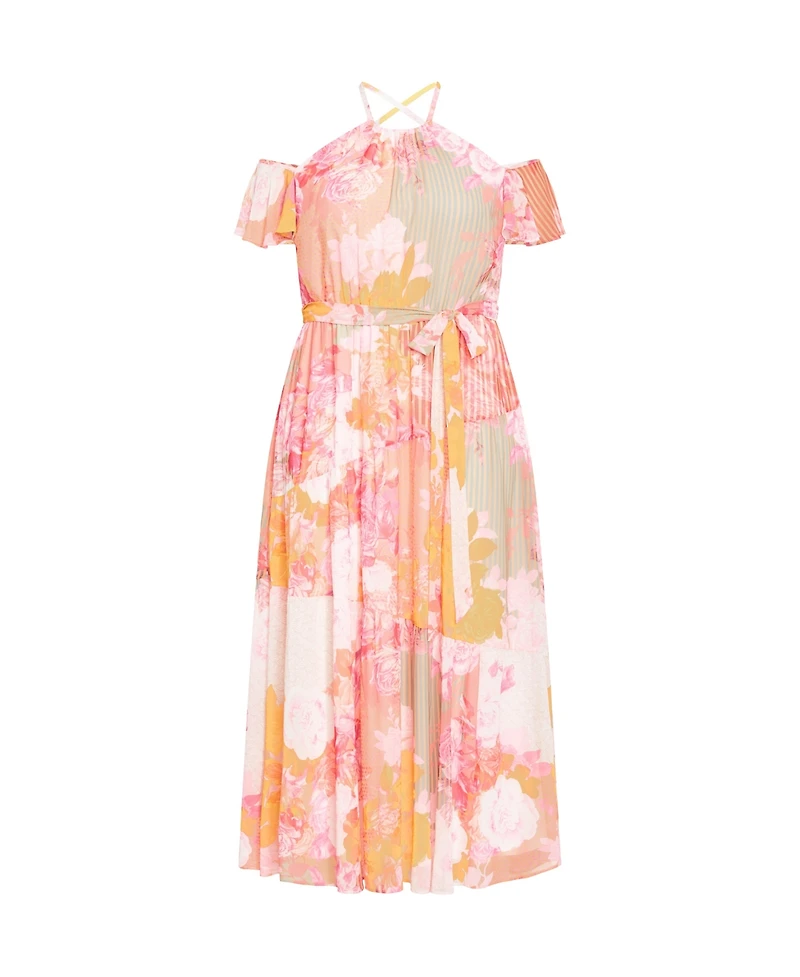 City Chic Women's Vera Print Maxi Dress