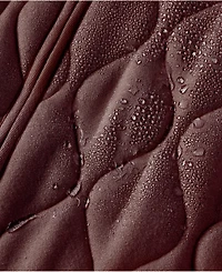 Lands' End Women's RainDefense Serious Sweats Quilted Full Zip Jacket