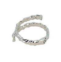 Women's The Crumple-Wrap Cuff Bracelet - Metallic Silver