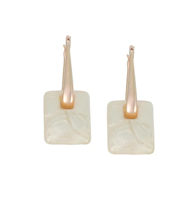 Women's The Puffer-Glaze Hoop Earrings - Rose Gold