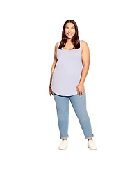 Avenue Women's Denim Girlfriend Stretch Jean