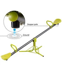 Sugift Kids Seesaw Swivel Children Teeter Totter Outdoor Play Set for 2 Children