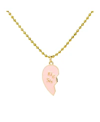Zomi Gems Girls Sis & Lil Sis Magnetic Heart Necklace Set
