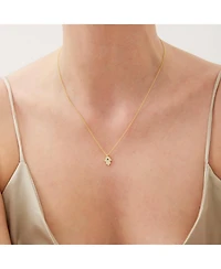 Spero London Hamsa Hand Necklace Sterling With Stone