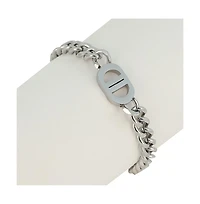 Women's The Curved-Link Chain Bracelet - Metallic Silver