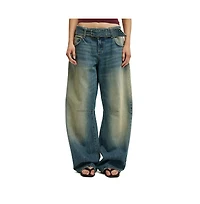 Cotton On Women's Low Barrel Jean