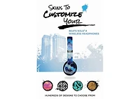 Beats Solo 4 Bluetooth Wireless On-Ear Headphones with MightySkins Protective Skins and 2 Year Extended Warranty Bundle - Cloud Pink