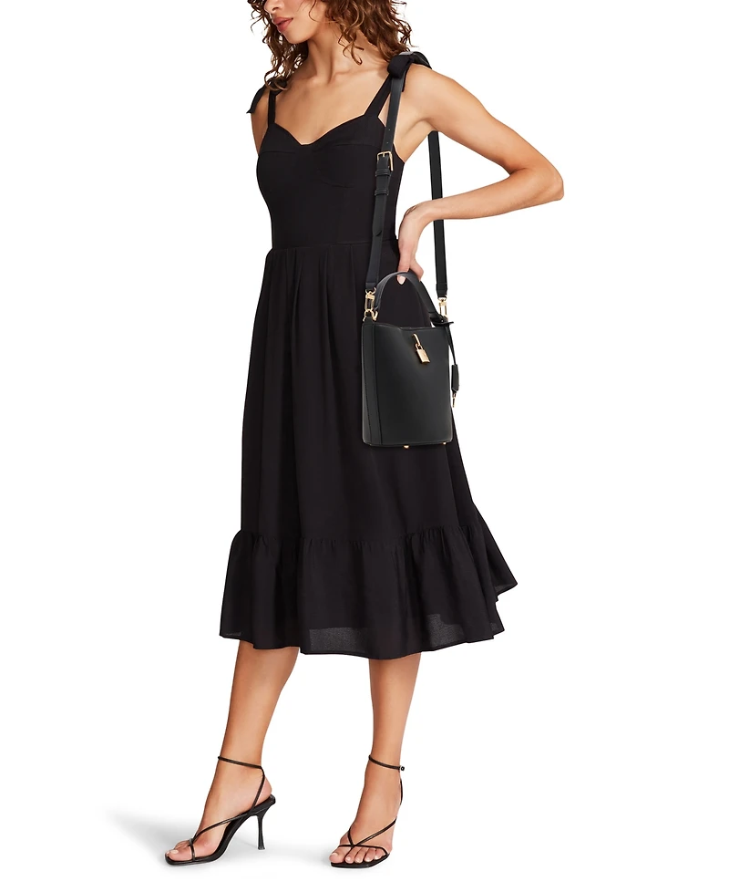 Anne Klein Small Lock Bucket with Convertible Strap