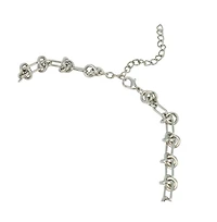 Sohi Women's The Knot-Link Chain Necklace - Metallic