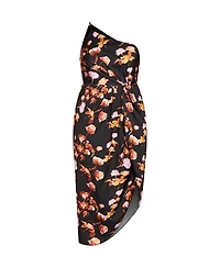 City Chic Women's Plus Vivid Floral Dress