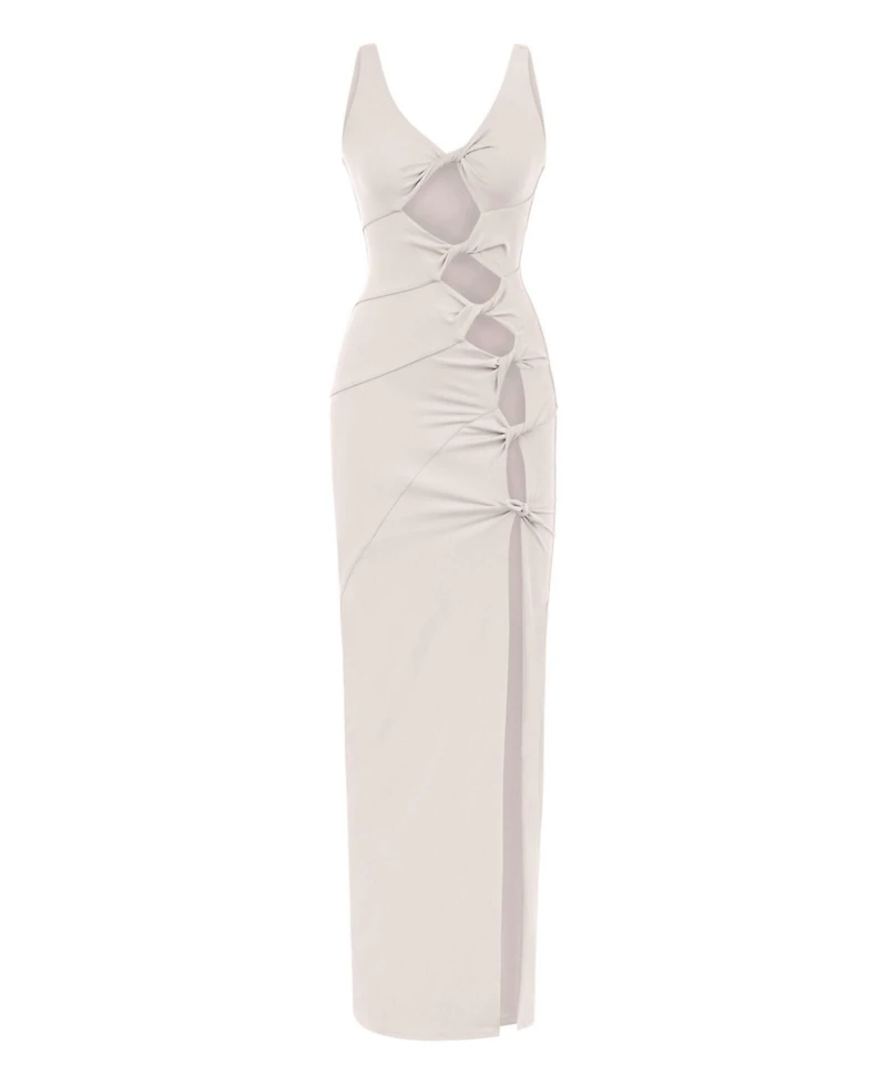 Jendue Us Women's Sara Dress - Elegant Cut-Out Maxi | Event Wear