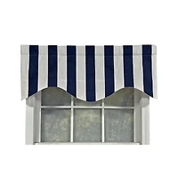 Rlf Home Cabana Stripe Design Super Soft 3" Rod Pocket Valance